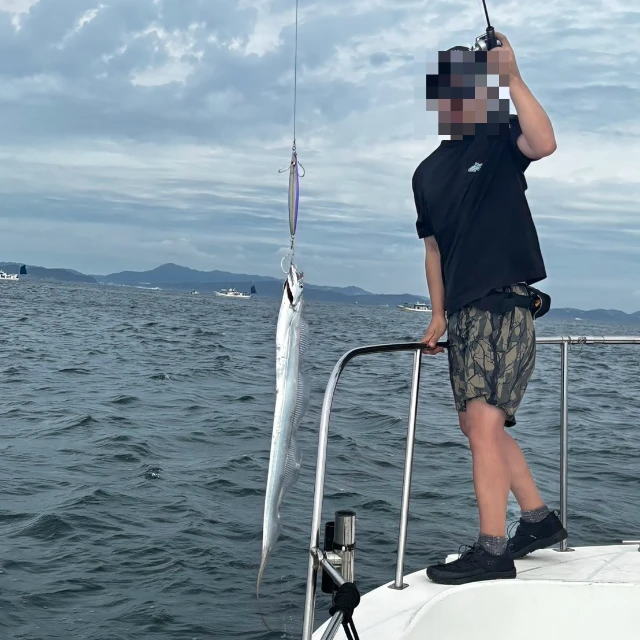 紀北沖にてジギングで釣ったタチウオ